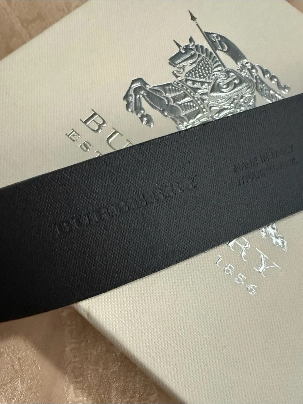 Burberry sleek leather